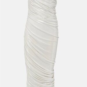 Norma Kamali One Shoulder White Dress